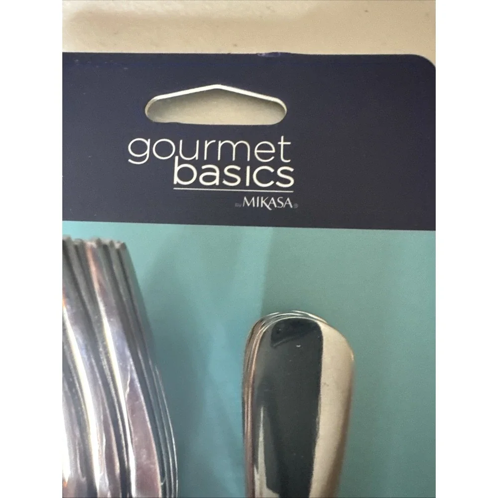 Gourmet Basics by Mikasa Symmetry 12 Piece Stainless Steel Flatware Set New 2024